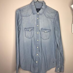 American Eagle Denim Boyfriend shirt
